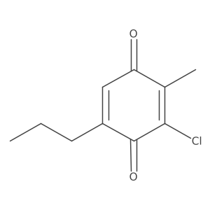 3-Chloro-2-methyl-5-propyl-2,5-cyclohexadiene-1,4-dione结构式