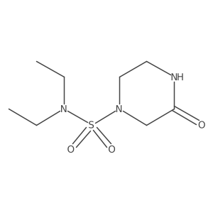 CCN(CC)S(=O)(=O)N1CCNC(=O)C1结构式