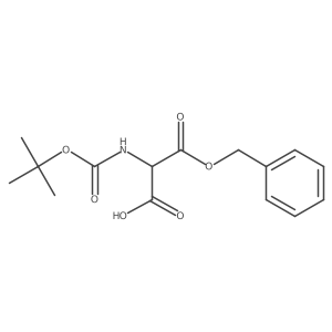 1-(Phenylmethyl) 2-[[(1,1-dimethylethoxy)carbonyl]amino]propanedioate结构式
