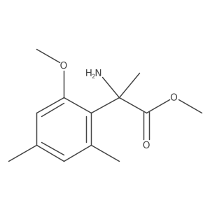 Methyl (I+/-S)-I+/--amino-2-methoxy-I+/-,4,6-trimethylbenzeneacetate Structure