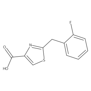 2-[(2-Fluorophenyl)methyl]-1,3-thiazole-4-carboxylic acid Structure