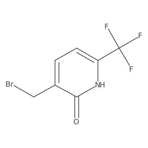 3-Bromomethyl-2-hydroxy-6-(trifluoromethyl)pyridine结构式