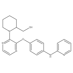 1-[3-[4-(2-Pyridinylamino)phenoxy]-2-pyrazinyl]-2-piperidinemethanol Structure