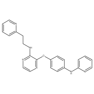 3-[4-(2-Pyridinylamino)phenoxy]-N-[2-(2-pyridinyl)ethyl]-2-pyrazinamine结构式