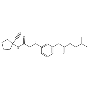 2-methylpropyl N-[3-({[(1-cyanocyclopentyl)carbamoyl]methyl}amino)phenyl]carbamate Structure