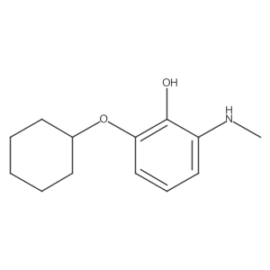 2-(Cyclohexyloxy)-6-(methylamino)phenol Structure