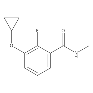 3-Cyclopropoxy-2-fluoro-N-methylbenzamide结构式