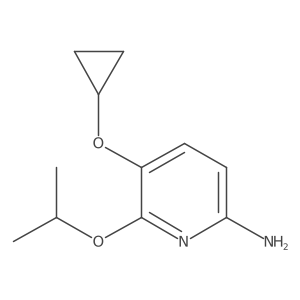 5-Cyclopropoxy-6-isopropoxypyridin-2-amine Structure