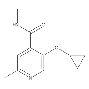 5-Cyclopropoxy-2-iodo-N-methylisonicotinamide结构式