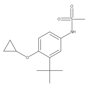 N-(3-Tert-butyl-4-cyclopropoxyphenyl)methanesulfonamide Structure