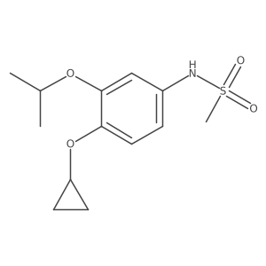 N-(4-Cyclopropoxy-3-isopropoxyphenyl)methanesulfonamide Structure