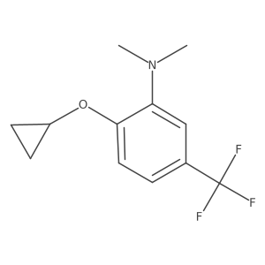 2-Cyclopropoxy-N,N-dimethyl-5-(trifluoromethyl)aniline结构式