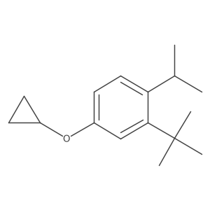 2-Tert-butyl-4-cyclopropoxy-1-isopropylbenzene结构式