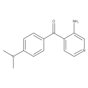 (3-amino-4-pyridyl)-[4-(dimethylamino)phenyl]methanone Structure