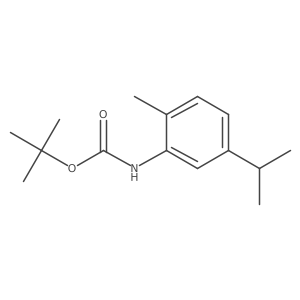 Tert-butyl 5-isopropyl-2-methylphenylcarbamate Structure