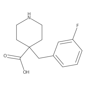4-(3-Fluorobenzyl)piperidine-4-carboxylic acid Structure