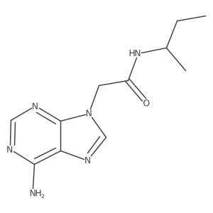2-(6-Amino-9H-purin-9-yl)-N-(sec-butyl)acetamide Structure