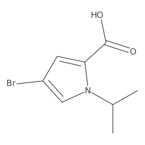 4-bromo-1-(propan-2-yl)-1H-pyrrole-2-carboxylic acid Structure