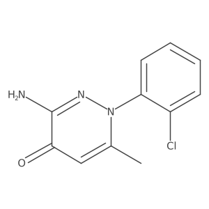 3-Amino-1-(2-chlorophenyl)-6-methylpyridazin-4-one Structure