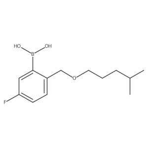 (5-Fluoro-2-(((4-methylpentyl)oxy)methyl)phenyl)boronic acid结构式