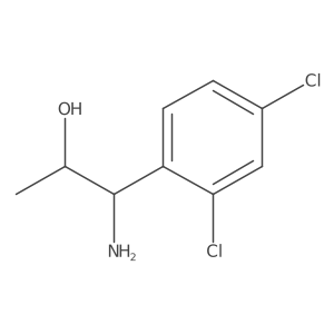 (1S)-1-Amino-1-(2,4-dichlorophenyl)propan-2-OL结构式