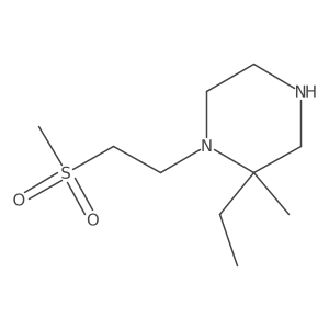 Piperazine, 2-ethyl-2-methyl-1-[2-(methylsulfonyl)ethyl]-结构式