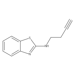 N-(But-3-yn-1-yl)benzo[d]thiazol-2-amine结构式