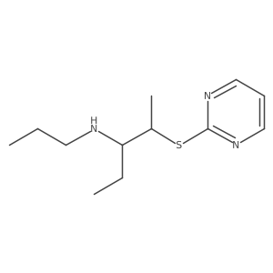 3-Pentanamine, N-propyl-2-(2-pyrimidinylthio)- Structure