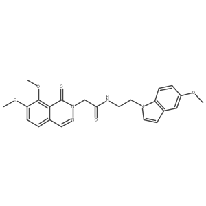 2-(7,8-dimethoxy-1-oxophthalazin-2(1H)-yl)-N-[2-(5-methoxy-1H-indol-1-yl)ethyl]acetamide Structure