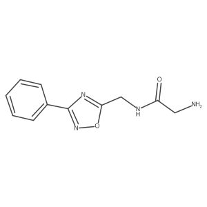 N-[(3-phenyl-1,2,4-oxadiazol-5-yl)methyl]glycinamide结构式