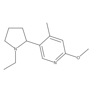 5-(1-Ethylpyrrolidin-2-yl)-2-methoxy-4-methylpyridine Structure
