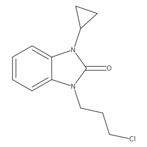 1-(3-chloropropyl)-3-cyclopropyl-1H-benzo[d]imidazol-2(3H)-one结构式