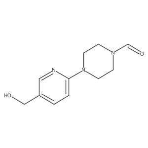 4-(5-(Hydroxymethyl)pyridin-2-yl)piperazine-1-carbaldehyde Structure