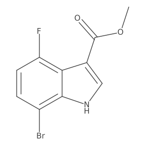 Methyl 7-bromo-4-fluoro-1H-indole-3-carboxylate Structure