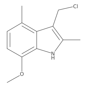1H-Indole, 3-(chloromethyl)-7-methoxy-2,4-dimethyl- Structure