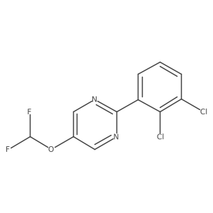 2-(2,3-Dichlorophenyl)-5-(difluoromethoxy)pyrimidine Structure