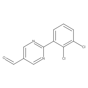 2-(2,3-Dichlorophenyl)pyrimidine-5-carboxaldehyde Structure