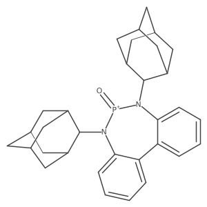6,7-Dihydro-5,7-bis(tricyclo[3.3.1.13,7]dec-2-yl)-5H-dibenzo[d,f][1,3,2]diazaphosphepine 6-oxide Structure