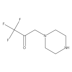 1,1,1-Trifluoro-3-(piperazin-1-yl)propan-2-one结构式