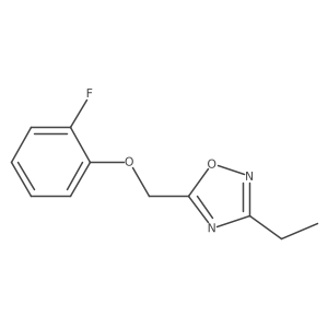 1,2,4-Oxadiazole, 3-ethyl-5-[(2-fluorophenoxy)methyl]-结构式