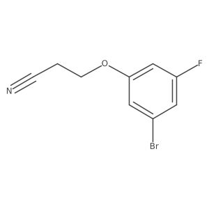 3-(3-Bromo-5-fluoro-phenoxy)propanenitrile Structure