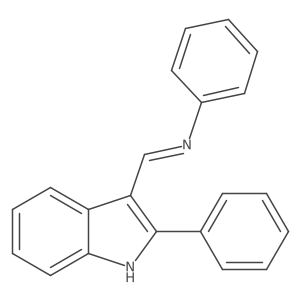 N-[(2-Phenyl-1H-indol-3-yl)methylene]benzenamine Structure