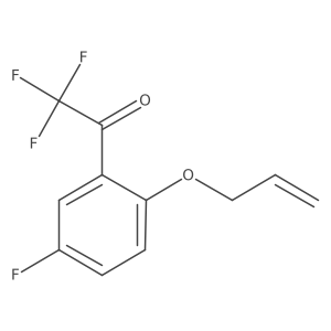2,2,2-Trifluoro-1-[5-fluoro-2-(prop-2-en-1-yloxy)phenyl]ethanone Structure