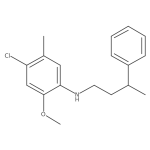 Benzenepropanamine, N-(4-chloro-2-methoxy-5-methylphenyl)-I(3)-methyl- Structure