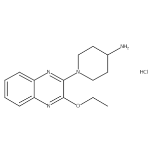 1-(3-Ethoxyquinoxalin-2-yl)piperidin-4-amine hydrochloride Structure