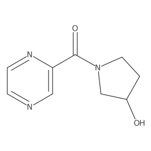 (R)-(3-hydroxypyrrolidin-1-yl)(pyrazin-2-yl)methanone Structure