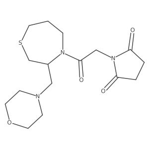1-(2-(3-(Morpholinomethyl)-1,4-thiazepan-4-yl)-2-oxoethyl)pyrrolidine-2,5-dione Structure