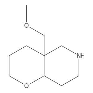 4A-(methoxymethyl)octahydro-2H-pyrano[3,2-c]pyridine结构式