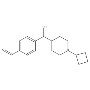 4-[(1-Cyclobutylpiperidin-4-yl)-hydroxymethyl]benzaldehyde结构式