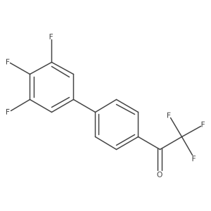 4'-(3,4,5-Trifluorophenyl)-2,2,2-trifluoroacetophenone结构式